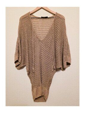 KNIT PONCHO Y2K TOP